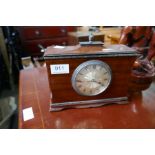An early 20th century mantle clock by Kendal and Dent and three other items