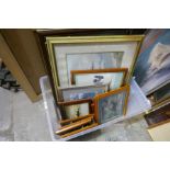 A quantity of pictures and prints, mainly aeroplanes