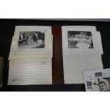 An album containing photographs of famous figures on board RMS Queen Elizabeth, some signed incl. El