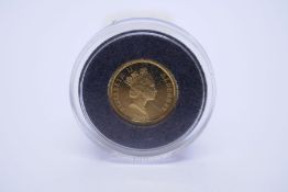 2005 Alderney One Pound gold coin, commemorating 200 years since the death of Horatio Nelson