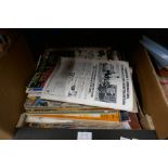 Three boxes of vintage men's magazines, including 'Escort', 'Razzle' etc