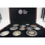 Royal Mint 2012 United Kingdom premium proof coin set, 15 coins in case with COA