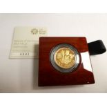 The Royal Mint boxed as new "Designing the Future" 22ct gold Nations of The Crown, 2017 Gold Proof