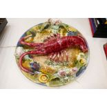 Three decorative platters of Lobster and Crab design