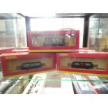 Hornby 'OO' gauge; Nine boxes rolling stock cars