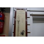 1960s/1970s barometer and thermometer, portraying pictures of galleons, etc, possible manufacturer '
