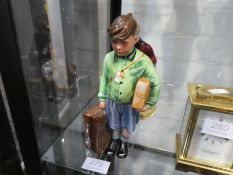 Two Royal Doulton figures of 'The Girl Evacuee' and 'The Royal Evacuee', both limited edition