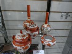 5 items of Japanese Kutani porcelain