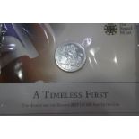 Royal Mint silver Piedfort £5 (Christening of HRH Prince George) London Mint silver £5 George and Dr