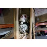 A vintage, boxed with instructions, Pelham Puppet in the form of a Skeleton  -  perfect for Hallowe'