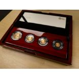 The Royal Mint; The Sovereign 2020 Four Coin Gold Proof Set, limited edition 254/600 with Certificat