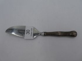 A Sterling silver Tiffany and Co pie slice having decorative handle