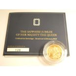 The Royal Mint, Rare Limited Edition 2017 Sapphire Jubilee of Her Majesty The Queen, Celebration Sov