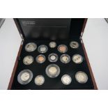 Royal Mint 2014 United Kingdom premium proof coin set, 15 coins in case with COA