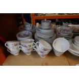 A large selection of Doulton dinner service comprising plates, lidded tureen, bowls, coffee