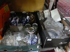 2 Boxes of sundry to incl. china and glass