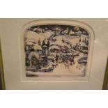Graham Clarke, (born 1941); pencil signed colour etching titled Realm of Glory, limited edition, 84/