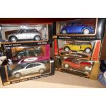 A selection of model cars, boxed