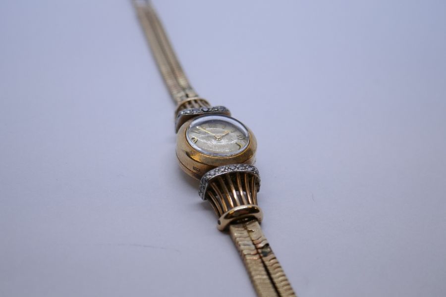 Jaeger LeCoultre; a 1950's/1960's Ladies Jaeger LeCoultre cocktail watch with circular champagne d - Image 2 of 5