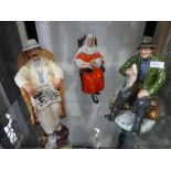 Three Royal Doulton figures of 'The Judge', 'A Good Catch' and 'Taking Things Easy'