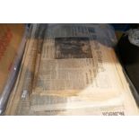 A quantity of 20th century newspapers of momentous moments in time