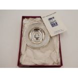 A silver Armada dish by William Comyns and Sons, of traditional circular form, reeded border with st