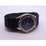 BREITLING; a boxed gent's Breitling Automatic wristwatch, 38mm dial, with rotating bezel, and date a