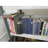 A quantity of military books and others to include Jane's Fighting Ships and two boxed Folio sets
