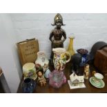 A mixed lot to include 'Seven Pillars of Wisdom 1935' a Crown Devon musical jug, etc