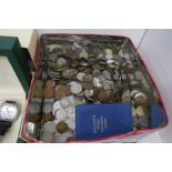 A tin of mixed coinage