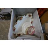 Box of Royal Albert china including 'Old Country Roses', Lady Carlisle, etc and box good quality chi