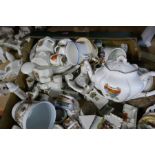 Large quantity of crested china