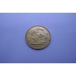 22ct Half Sovereign, dated 1901, Veiled Victoria and George and the Dragon