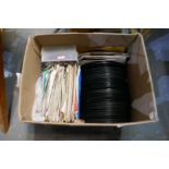 Six boxes of various vinyl 45s, 70s and 80s