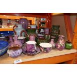 A large selection of pottery including 1930s Torquay ware