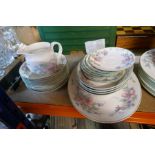 Quantity of Royal Doulton 'Expressions Carmel' design tea and dinnerware