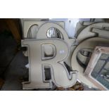 A quantity of vintage illuminated letters