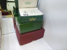 A Genuine ROLEX watch box in green, complete with a Rolex Guarantee booklet and a "Hints on the care
