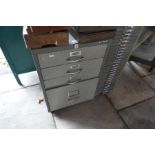 Two Bisley metal filing cabinets