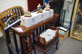 A modern Chinese Altar table, 137cm