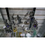 A quantity of pewter Fantasy figures, and similar