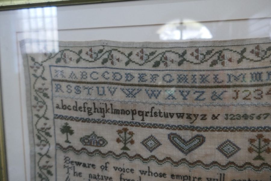A sewing sampler, dated 1813 - Image 2 of 2