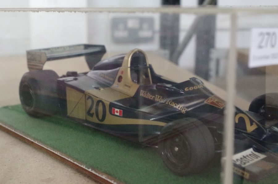 Tamiya; a 1:12 scale Walter Wolf Racing Formula One car, in perspex case - Image 2 of 4
