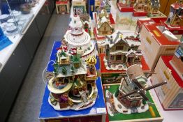 Lemax; 4 various Christmas displays to include 'Toy World' and 'Christmas Home Tour', also a boxed '