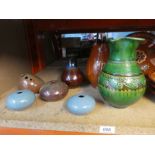 A set of Studio pottery, slipware etc