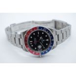 ROLEX; A 2003 Gents Stainless Steel Rolex Oyster Perpetual Date, GMT-MASTER II 'Pepsi' Model R16710N