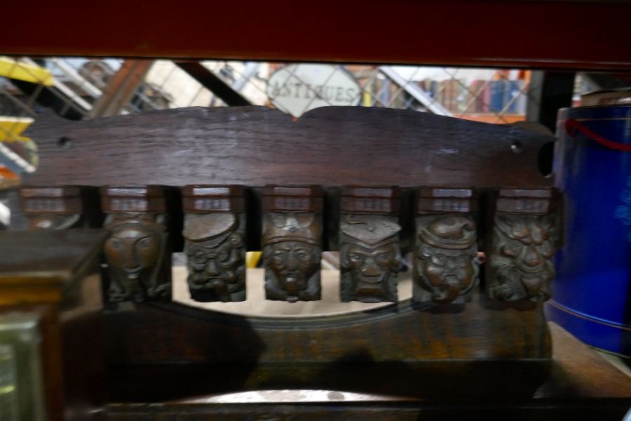 A wooden pipe rack, mantle clock and some 21st Century Chinese ceramics - Image 3 of 3