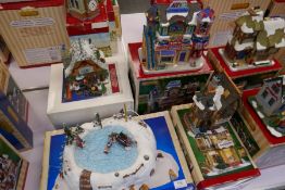 Lemax; 6 various Christmas displays to include 'Toy Town' and 'Best Decorated House'