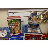 Lemax; 7 various Christmas displays including 'Toy Store' and 'Victory Theatre' (7)