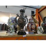 A set of various oriental ceramics, lamps, pictures etc